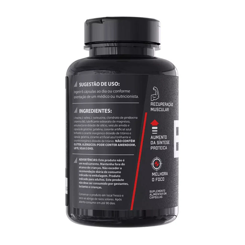 DARK LAB BCAA 3:1:1 – 60 Cápsulas para Recuperação e Performance