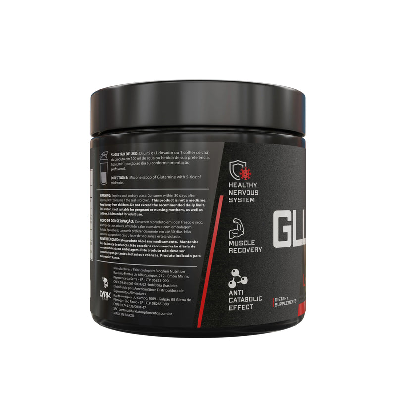 Dark Lab Glutamina – Suplemento para Recuperação Muscular (150g / 300g)