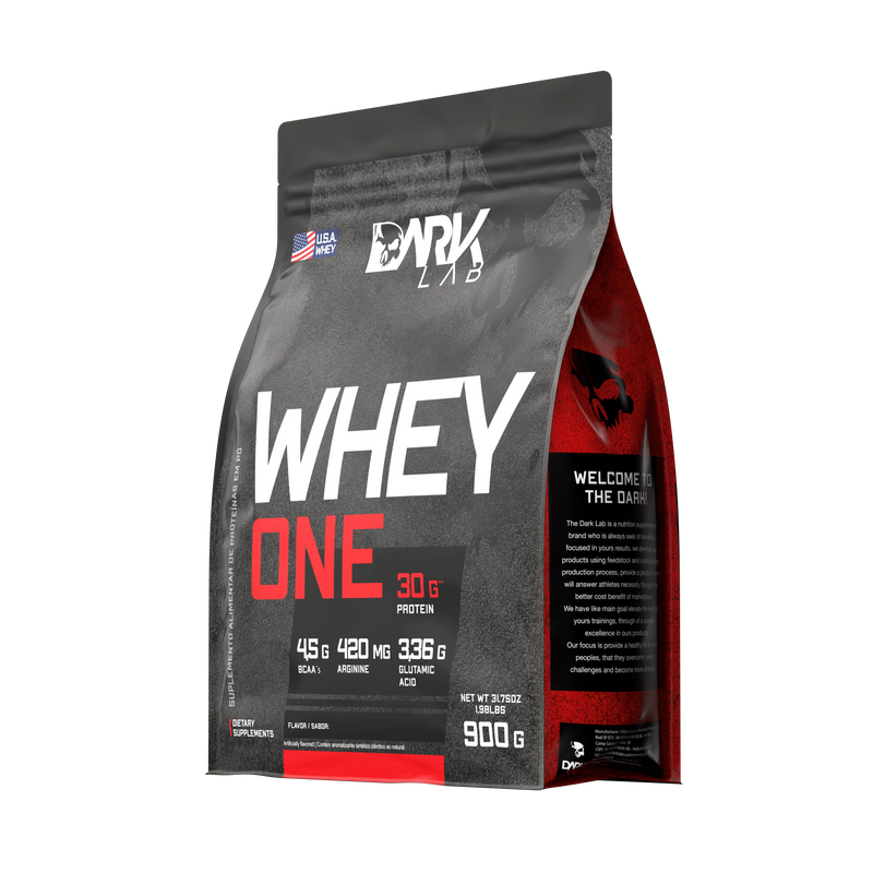 Dark Lab Whey Protein One 900g Refil – Proteína com BCAA, Glutamina e Arginina