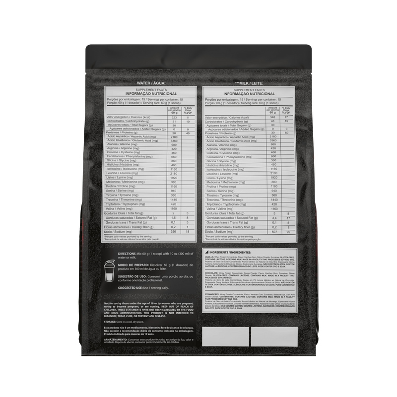 Dark Lab Whey Protein One 900g Refil – Proteína com BCAA, Glutamina e Arginina