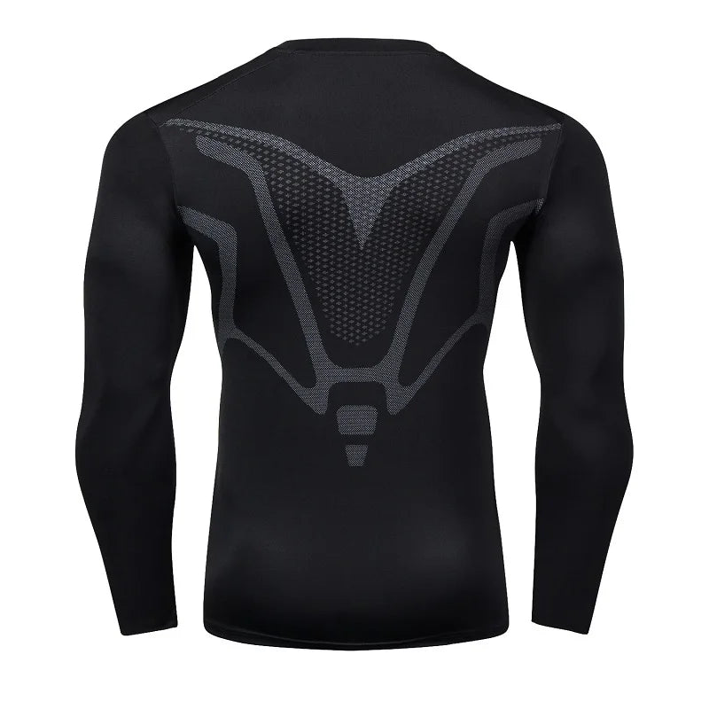 Camiseta Masculina de Corrida – Compressão, Rápida Secagem e Fitness
