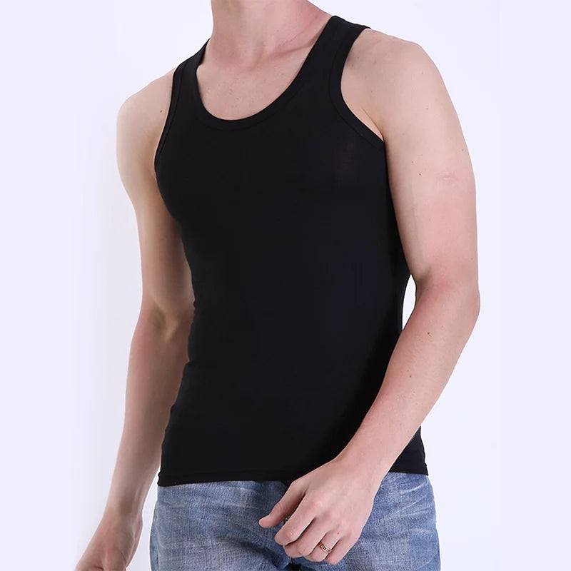 Regata Masculina de Algodão Slim – Casual, Esporte e Academia