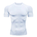 Camiseta Masculina Compressão Esportiva Fitness Quick Dry Treino Corrida Academia Manga Curta