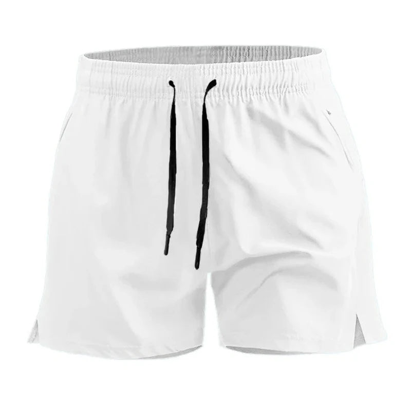 Short esportivo masculino de verão, secagem rápida, leve, para corrida e treino, com bolsos – para academia e praia.