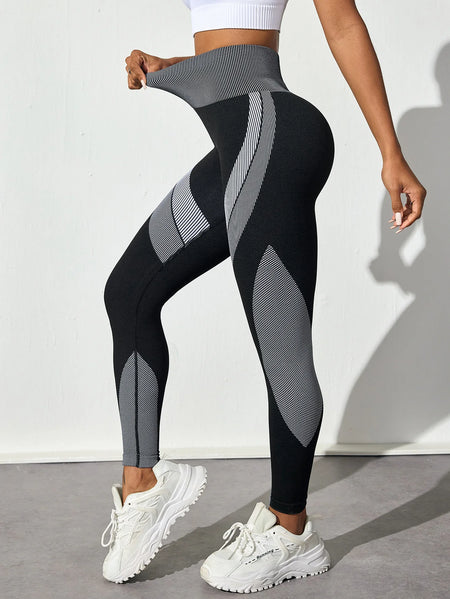 Legging Feminina Sem Costura – Controle de Abdômen, Cintura Alta e Levantamento do Bumbum