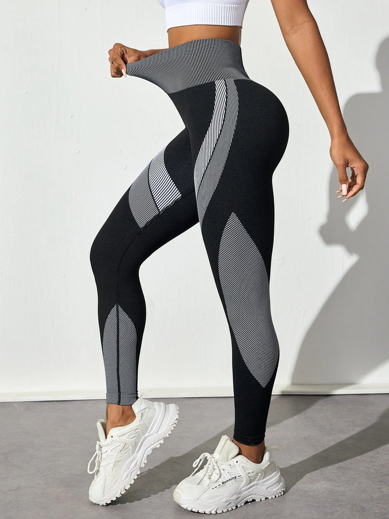 Legging Feminina Sem Costura – Controle de Abdômen, Cintura Alta e Levantamento do Bumbum