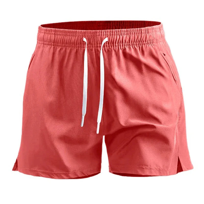Short esportivo masculino de verão, secagem rápida, leve, para corrida e treino, com bolsos – para academia e praia.
