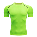 Camiseta Masculina Compressão Esportiva Fitness Quick Dry Treino Corrida Academia Manga Curta