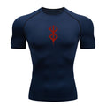 Camiseta Masculina de Compressão Dry Fit – Academia, Corrida e Treino