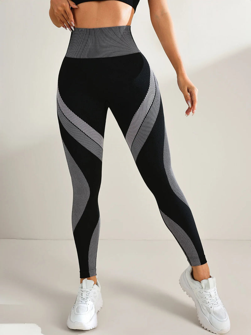 Legging Feminina Sem Costura – Controle de Abdômen, Cintura Alta e Levantamento do Bumbum