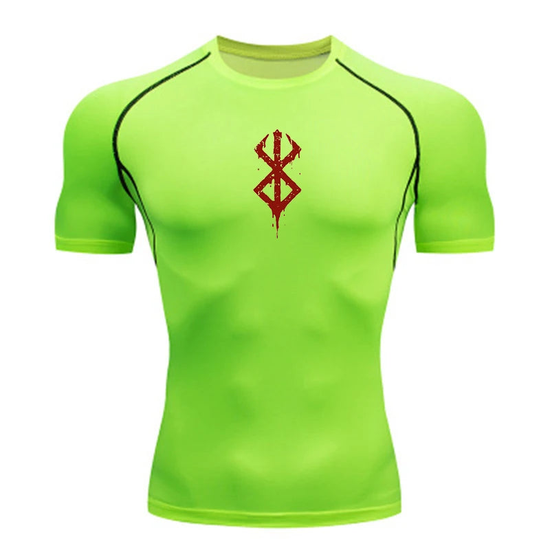 Camiseta Masculina de Compressão Dry Fit – Academia, Corrida e Treino