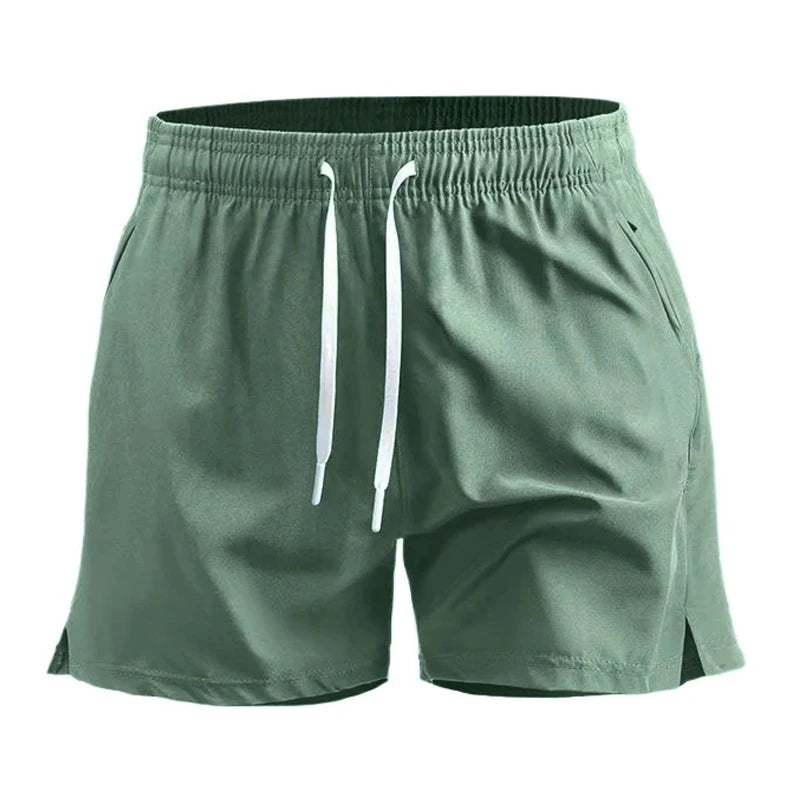 Short esportivo masculino de verão, secagem rápida, leve, para corrida e treino, com bolsos – para academia e praia.