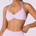 Top Feminino Strappy – Halter, Suporte Alto e Seamless