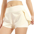 Short Feminino 2 em 1 com Bolso – Cintura Larga e Camada Interna