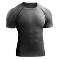 Camiseta Masculina de Compressão 2025 – Esportiva, Elástica, de Secagem Rápida para Corrida, Academia e Treinos