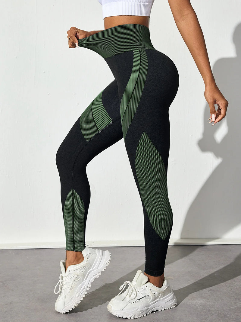 Legging Feminina Sem Costura – Controle de Abdômen, Cintura Alta e Levantamento do Bumbum