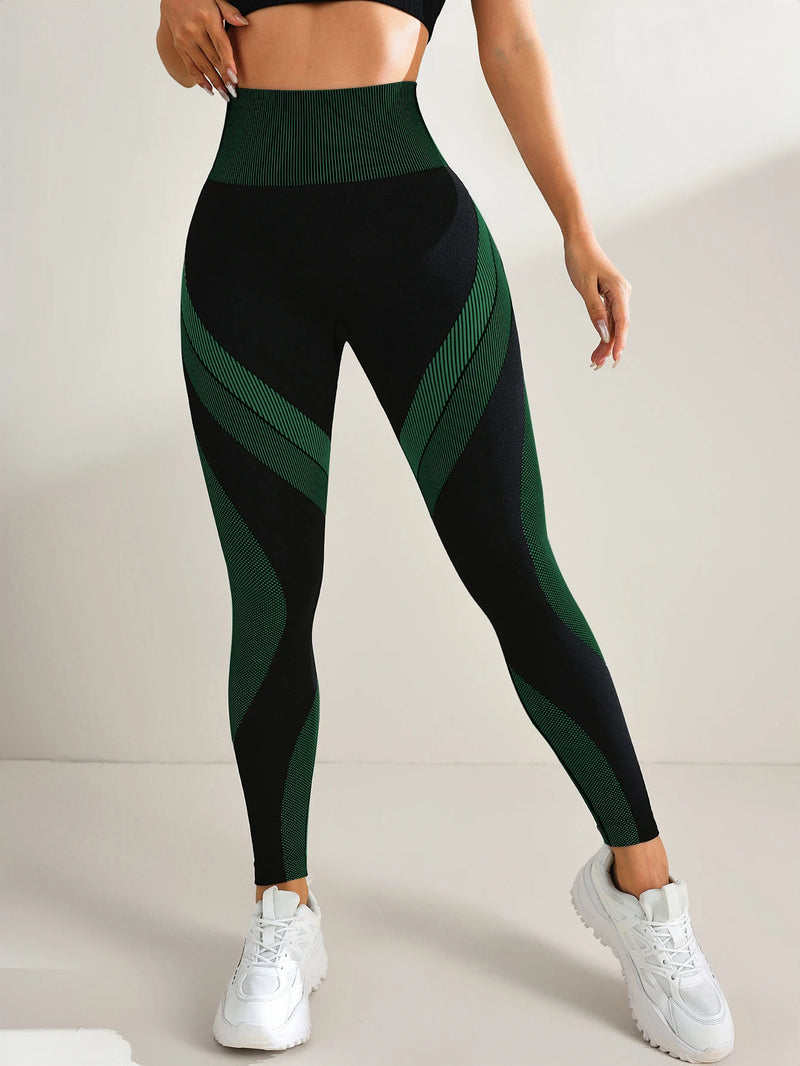 Legging Feminina Sem Costura – Controle de Abdômen, Cintura Alta e Levantamento do Bumbum