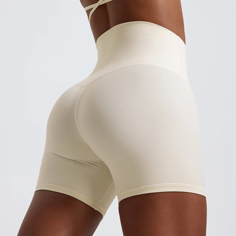 Short Feminino de Yoga – Tecido Super Macio, Cintura Alta e Push Up