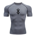 Camiseta Masculina de Compressão Dry Fit – Academia, Corrida e Treino