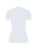 Camiseta Feminina de Compressão – Manga Curta, Rápida Secagem e FitnessO