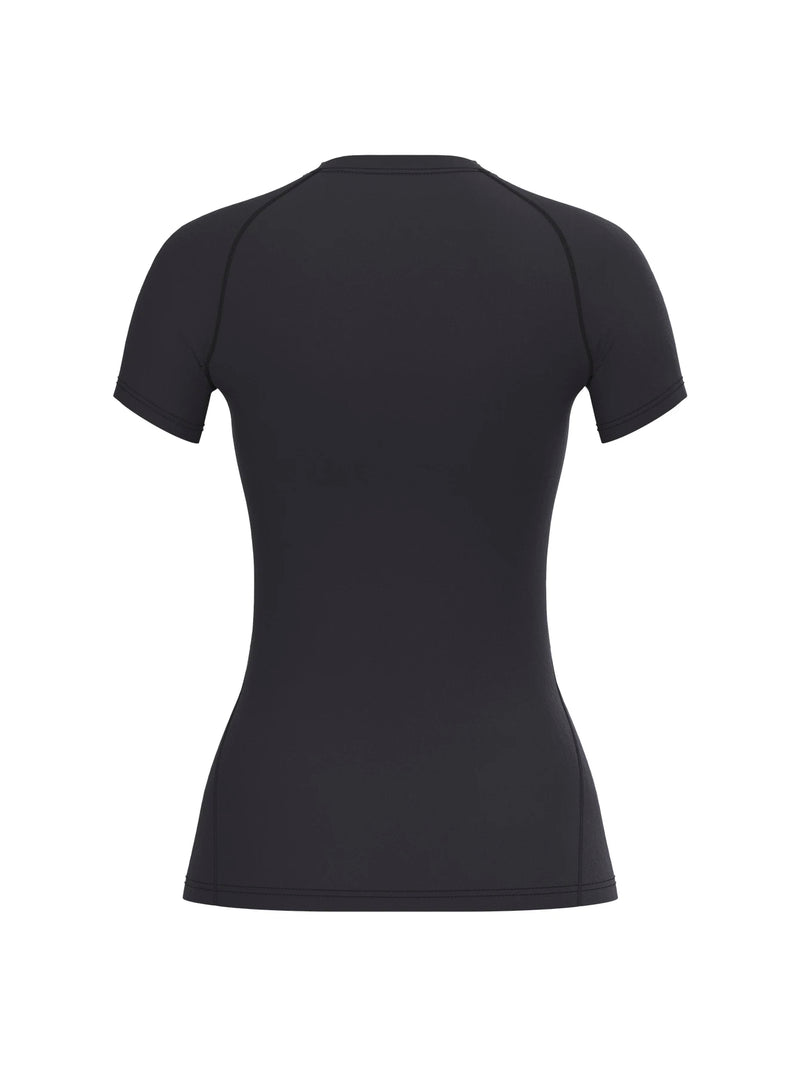 Camiseta Feminina de Compressão – Manga Curta, Rápida Secagem e FitnessO
