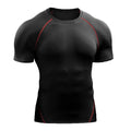 Camiseta Masculina de Compressão 2025 – Esportiva, Elástica, de Secagem Rápida para Corrida, Academia e Treinos