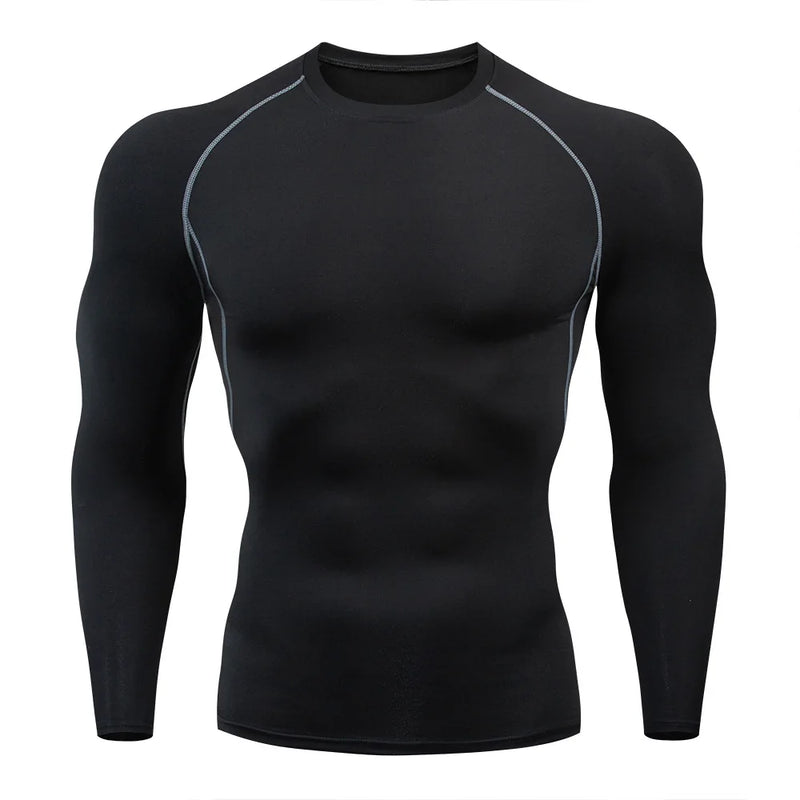 Camiseta Masculina de Corrida – Compressão, Rápida Secagem e Fitness