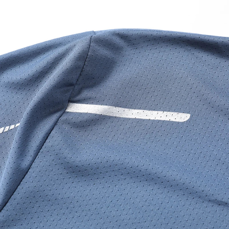 Camiseta Masculina para Corrida e Esportes ao Ar Livre – Secagem Rápida, Respirável, Macia e Elástica, Ideal para Caminhadas, Pesca e Verã