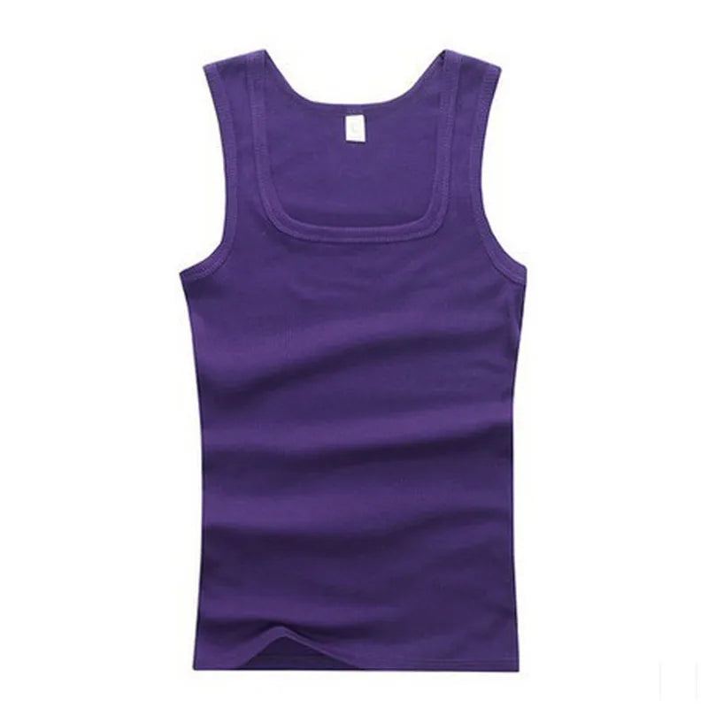 Regata Masculina de Algodão Slim – Casual, Esporte e Academia
