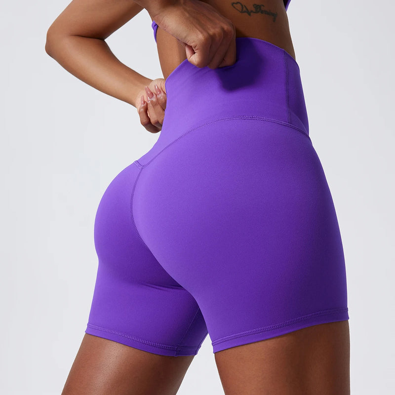 Short Feminino de Yoga – Tecido Super Macio, Cintura Alta e Push Up