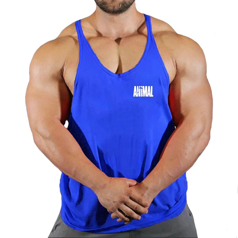 Regata Masculina Slim Fit Algodão – Musculação, Academia e Fitness