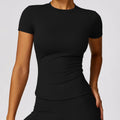 Camiseta Feminina NCLAGEN – Manga Curta, Respirável e Slim Fit