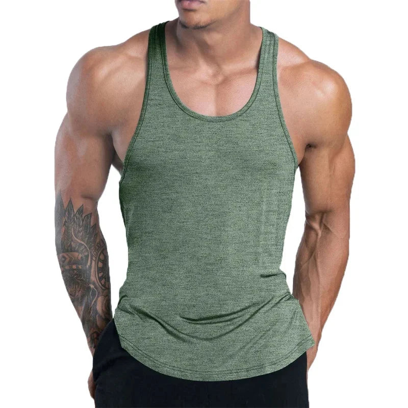 Regata Masculina Fitness Dry Fit – Treino, Basquete e Casual