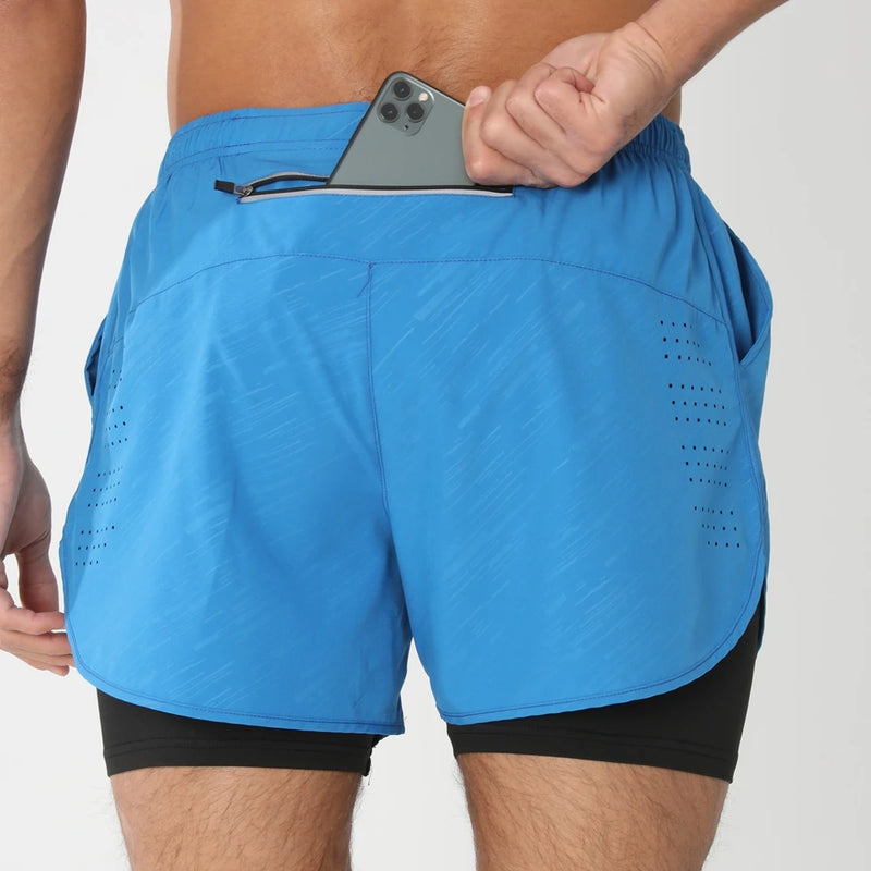 Short Masculino Esportivo 2 em 1 – Corrida, Academia e Treino