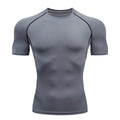 Camiseta Masculina Compressão Esportiva Fitness Quick Dry Treino Corrida Academia Manga Curta