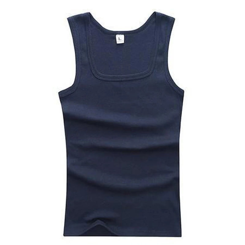 Regata Masculina de Algodão Slim – Casual, Esporte e Academia