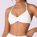Top Feminino Strappy – Halter, Suporte Alto e Seamless