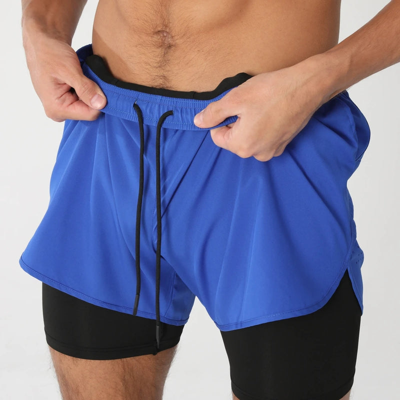 Short Masculino Esportivo 2 em 1 – Corrida, Academia e Treino