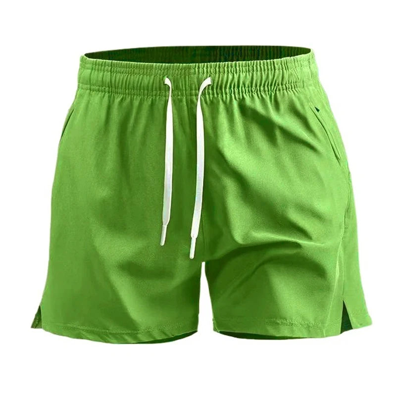 Short esportivo masculino de verão, secagem rápida, leve, para corrida e treino, com bolsos – para academia e praia.