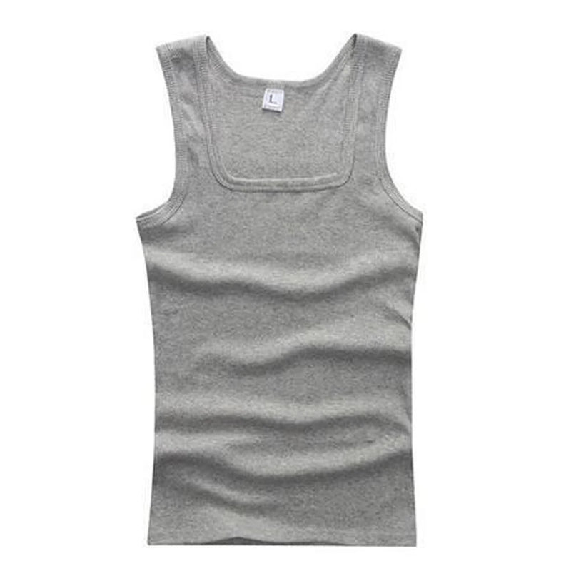 Regata Masculina de Algodão Slim – Casual, Esporte e Academia