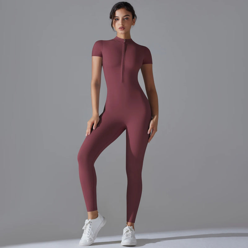 Conjunto Macacão Feminino Para Academia, Yoga e Treino