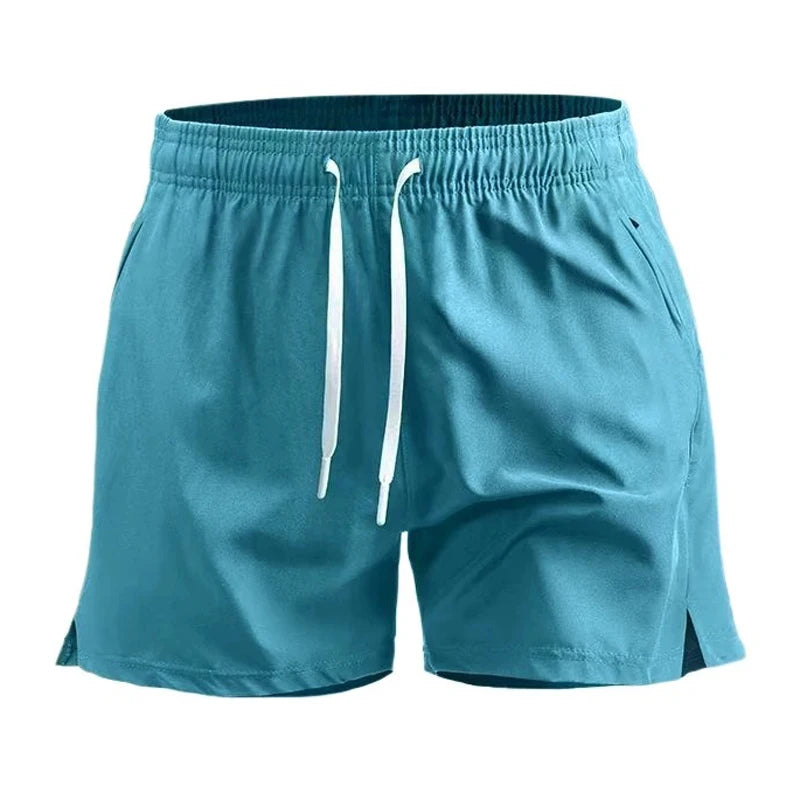 Short esportivo masculino de verão, secagem rápida, leve, para corrida e treino, com bolsos – para academia e praia.