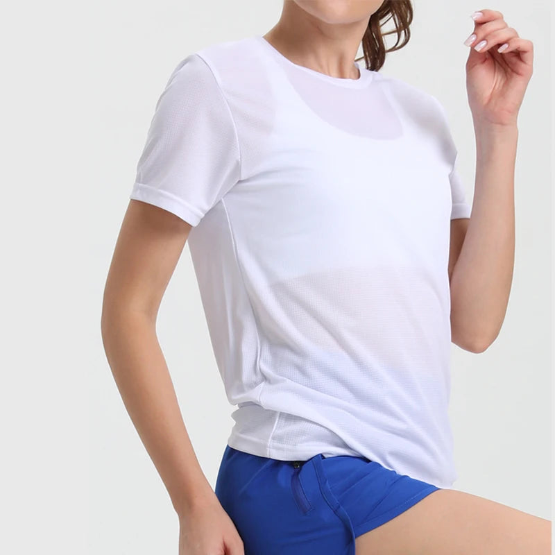 Camiseta Feminina Ultralight – Rápida Secagem, Respirável e Fitness