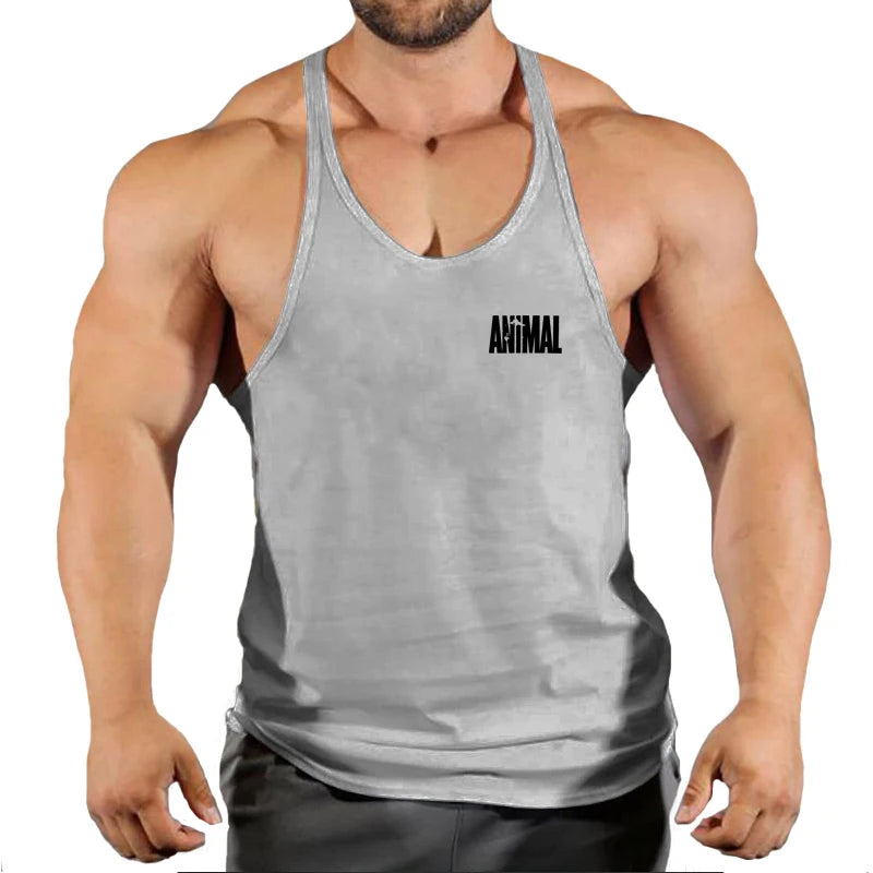 Regata Masculina Slim Fit Algodão – Musculação, Academia e Fitness