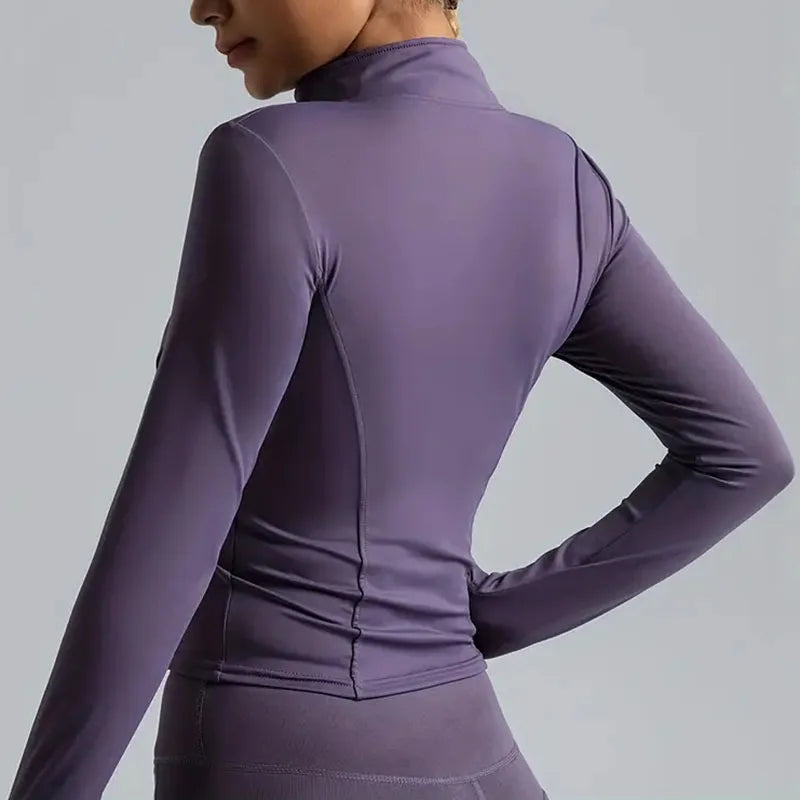 Jaqueta Feminina de Corrida – Leve, Elástica e com Zíper