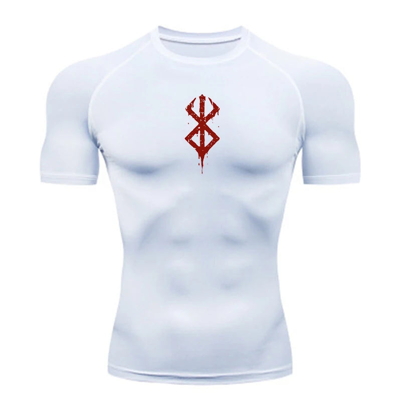 Camiseta Masculina de Compressão Dry Fit – Academia, Corrida e Treino