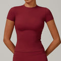 Camiseta Feminina NCLAGEN – Manga Curta, Respirável e Slim Fit